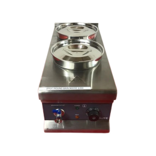 2x7L Round Pot Wet Well Bain Marie Canmac