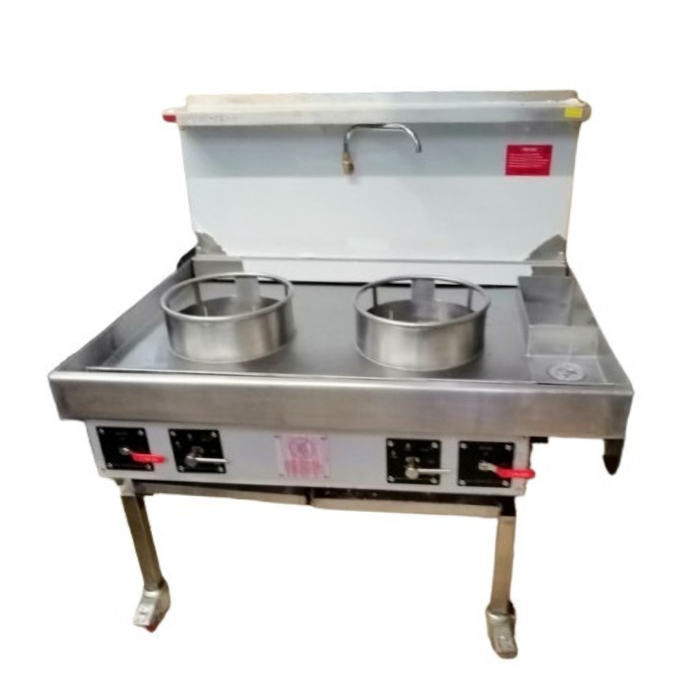 2 Burner Chinese Wok Cooker – Heavy Duty Commercial Wok Range for Chinese & Thai Restaurants (Pre-Order) Canmac Catering Equipment