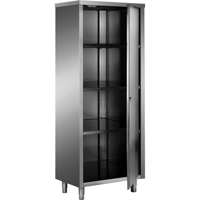 Upright Pan cupboard Stainless steel Single door 3 shelves 600x600x2000mm |  VC66SN