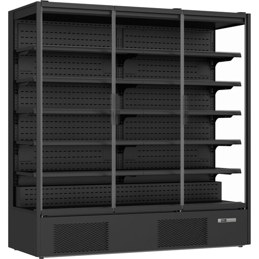 Commercial Triple Door Display Merchandiser Fridge 1147 Litres Black | Multi155 Glass Makfry