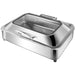 Chafing Dish Electric Glass Lid Stainless Steel 7 Litres Gn1/1 | Viccd528 Makfry