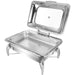 Chafing dish Glass lid Stainless steel 7 litres GN1/1 |  VICLH2103 Makfry