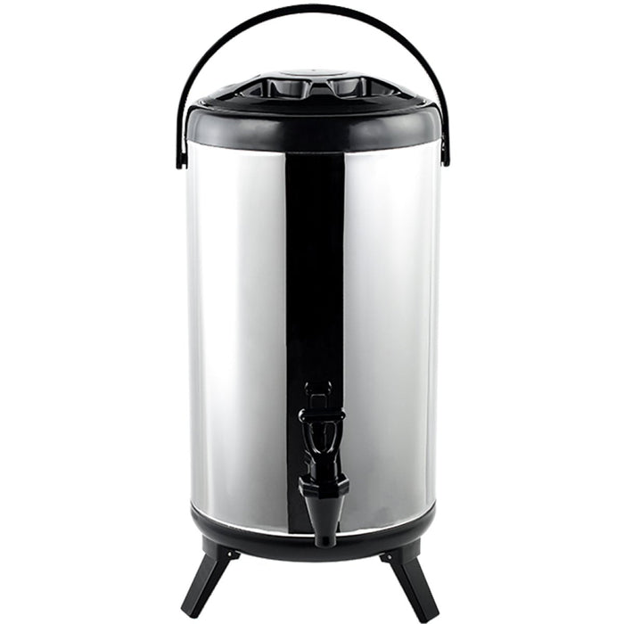 Commercial Double wall Stainless Steel Beverage Dispenser 12 litres  |  VICMTBQ12 Makfry