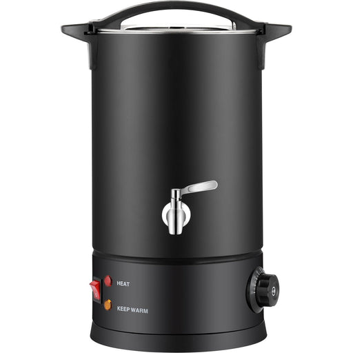 Commercial Water Boiler Double wall 35 litres Black |  VICWBWB35 Makfry
