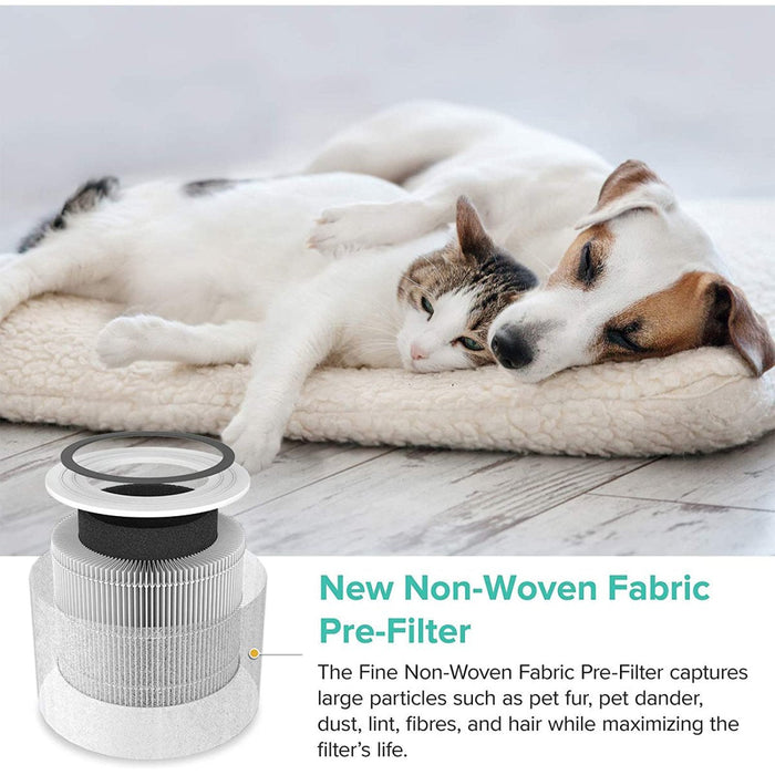 Smart Air Purifier with Prefilter + H13 HEPA Filter + Activated Carbon Filter |  VK6080A Makfry