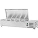 Refrigerated Servery Prep Top 1200mm 5x Gn1/4 Depth 330mm Stainless Steel Lid | Thvd1200/330 Makfry