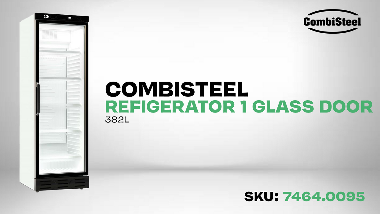 Combisteel Refrigerator 1 Glass Door 382 L