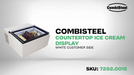 Combisteel Countertop Model Ice Cream Display White Opens On The Customer Side 7292.0015 Combisteel