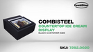 Combisteel Countertop Model Ice Cream Display Black Opens On The Customer Side - 7292.0020 Combisteel