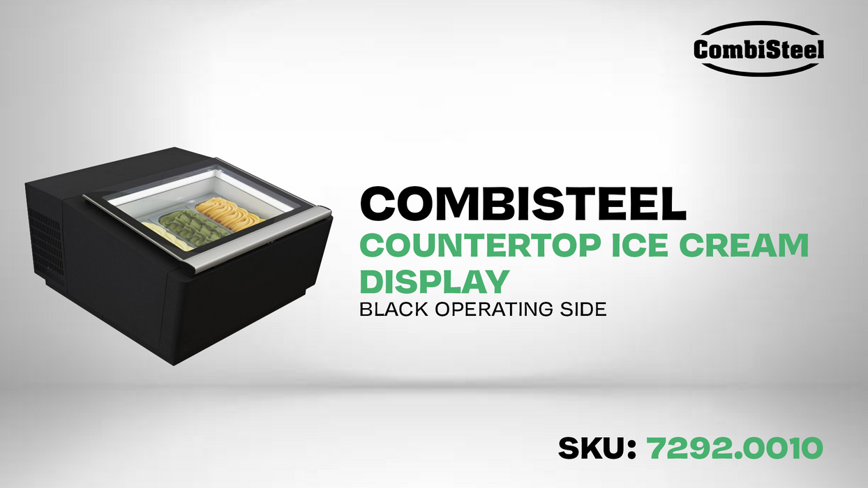 Combisteel Ice Cream Counter Top Compact Display Freezer 3 x 5 Litre - 7292.0010 Combisteel