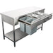 Premium Commercial Work Table With 3 Drawers Stainless Steel Bottom Shelf 1500x600x900mm | W218150603 D Makfry