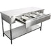 Premium Commercial Work Table With 3 Drawers Stainless Steel Bottom Shelf 1500x600x900mm | W218150603 D Makfry