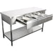Premium Commercial Work Table With 3 Drawers Stainless Steel Bottom Shelf 1800x600x900mm | W218180603 D Makfry