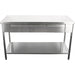 Premium Commercial Work Table With 3 Drawers Stainless Steel Bottom Shelf 1500x600x900mm | W218150603 D Makfry