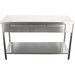 Premium Commercial Work Table With 3 Drawers Stainless Steel Bottom Shelf 1800x600x900mm | W218180603 D Makfry