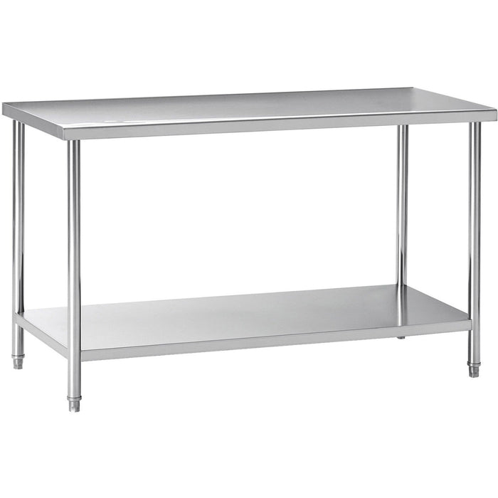 Professional Work table Stainless steel Undershelf 1800x600x900mm |  W218E60180 Makfry
