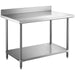 Professional Work Table Stainless steel Undershelf Upstand 600x700x900mm |  W218E7060B Makfry