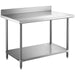 B GRADE Professional Work table Stainless steel Undershelf Upstand 1200x600x900mm |  W218E60120B B GRADE Makfry