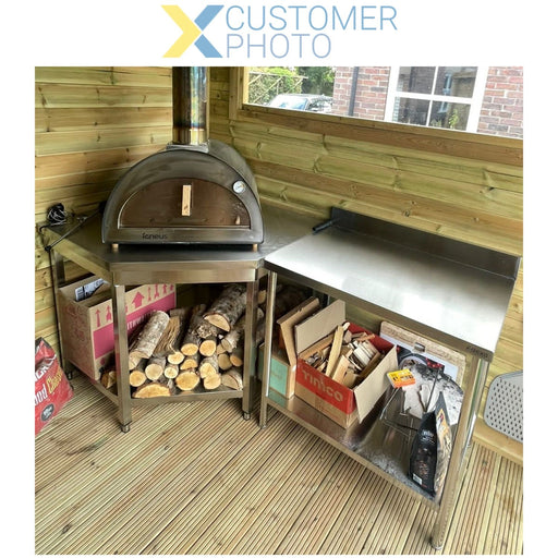 Professional Work table Stainless steel Undershelf Upstand 900x600x900mm |  W218E6090B Makfry