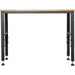 Professional Steel Workbench with Rubberwood Worktop Width 1220mm |  WB4824 Makfry