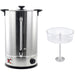 Commercial Double wall Coffee Urn with Boil-dry protection 25 litres 1.6kW |  VICWBQ25 Makfry
