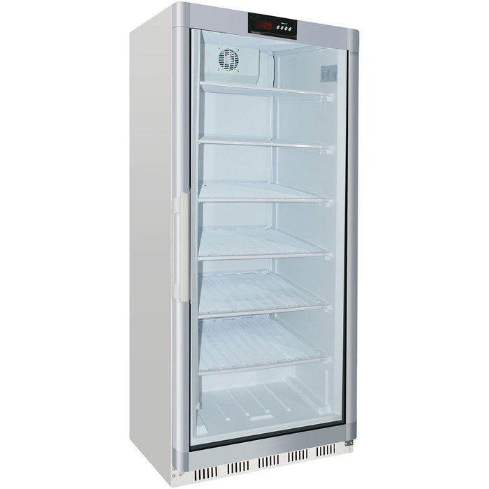 Commercial Freezer Upright cabinet White 600 litres Glass door |  WF600G