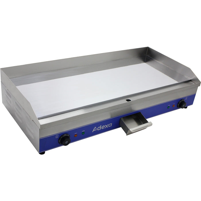 Commercial Electric Griddle Mirror Plate 2 zone 6kW Table top |  WG1000SD