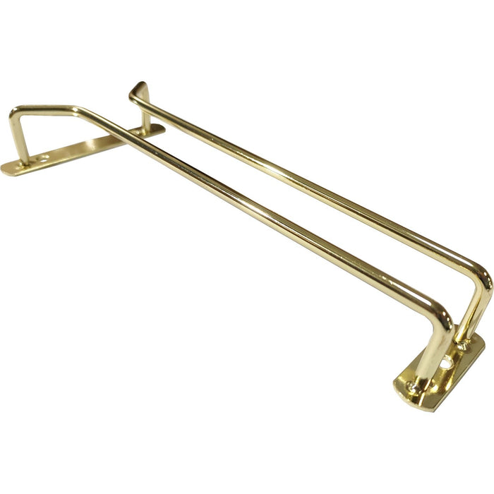 Wine Glass Rack Gold Ceiling mounted Length 250mm 3 wine glasses |  WGR110G Makfry