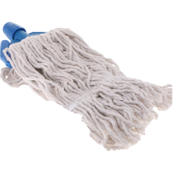 3 Piece Mop Set: Stainless Steel Pole, Blue Connector & Cloth Mop Head |  WH052 Makfry