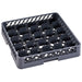 Commercial Cups/Glass rack 25 compartments 500x500x100mm |  WH060D25 Makfry