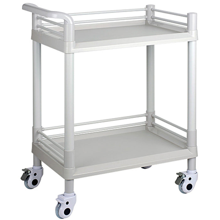 Professional 2 Tier Mobile Trolley ABS 750x530x900mm |  WH2LT7553 Makfry