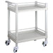 Professional 2 Tier Mobile Trolley ABS 750x530x900mm |  WH2LT7553 Makfry