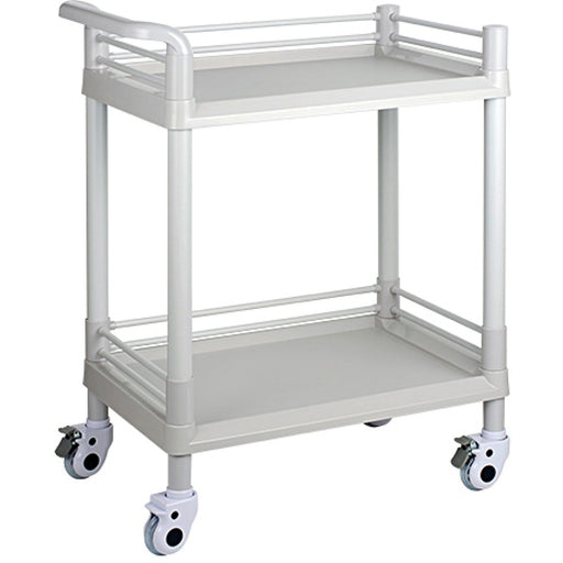 Professional 2 Tier Mobile Trolley ABS 540x370x900mm |  WH2ST5437 Makfry