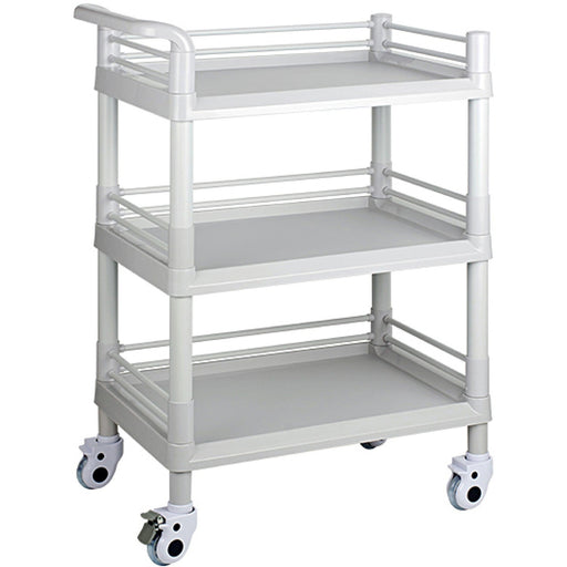 Professional 3 Tier Mobile Trolley ABS 540x370x980mm |  WH3ST5437 Makfry
