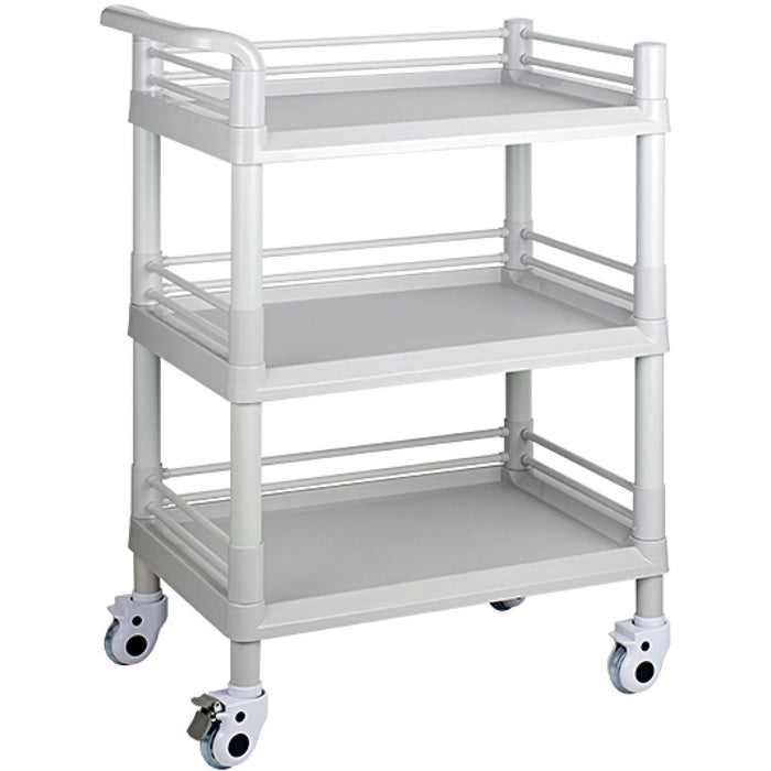Professional 3 Tier Mobile Trolley ABS 540x370x980mm |  WH3ST5437 Makfry