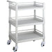 Professional 3 Tier Mobile Trolley ABS 540x370x980mm |  WH3ST5437 Makfry