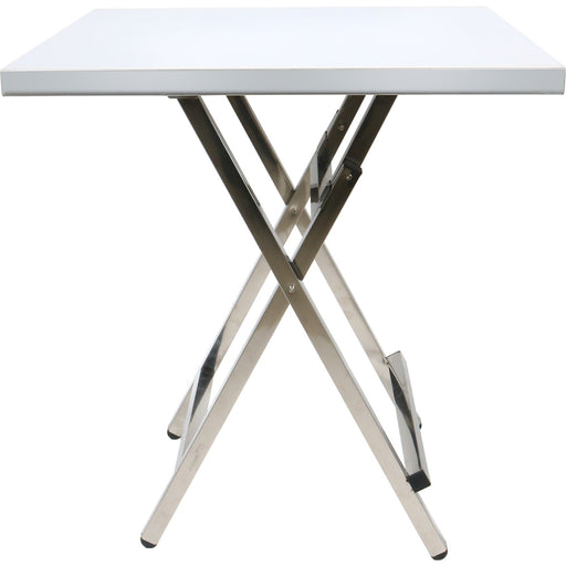 Folding Stainless steel Bistro table 600x600x700mm |  WHBT6060 Makfry