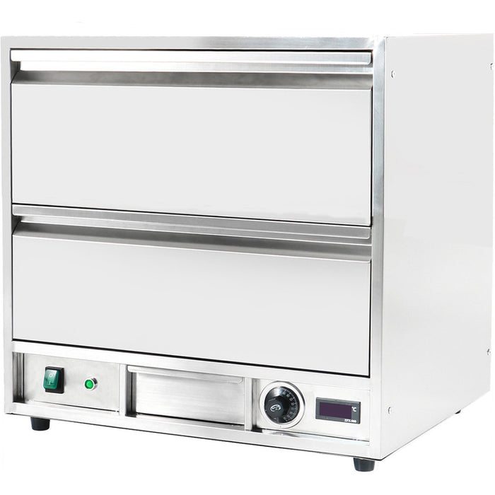 Commercial Food Warmer 2 drawers GN1/1 |  WHBWD02
