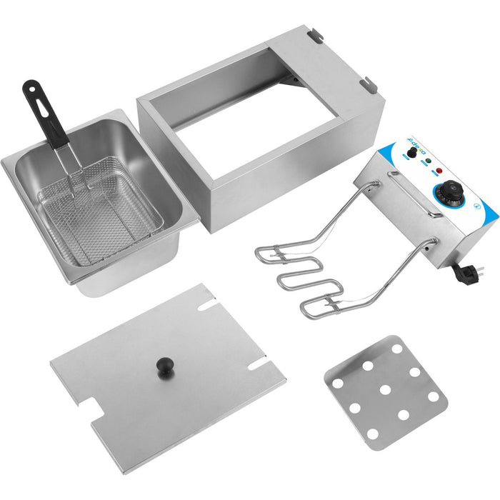 Commercial Fryer Single Electric 10 litre 2.5kW Countertop |  WHCDFS Makfry