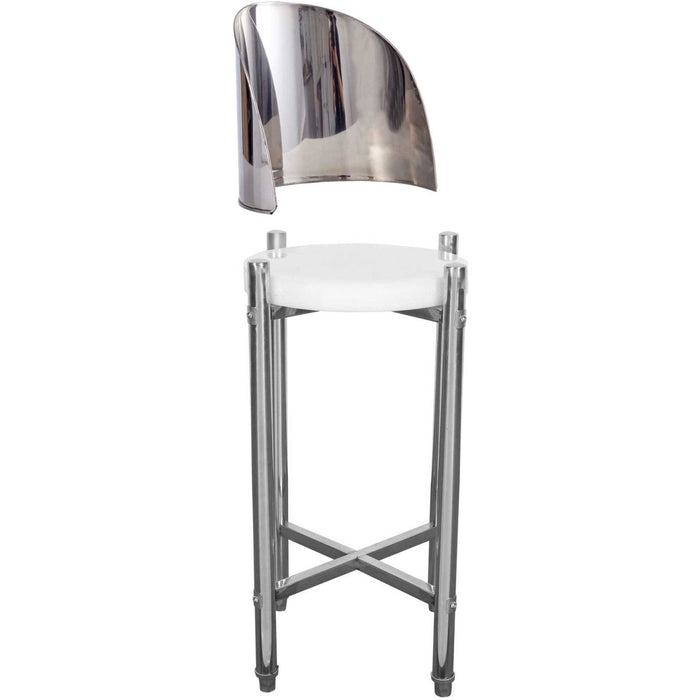 Commercial Stainless Steel Round Cutting Board Stand with Polyethylene Chopping Block 420x750mm |  WHCY0301 Makfry