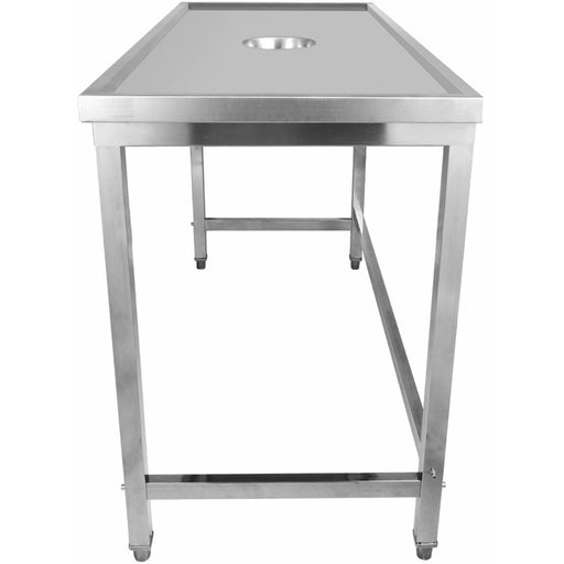 Professional Waste Disposal Table Stainless Steel 4 Side Up Marine Edge 1200x600x900mm |  WHDW12060 Makfry