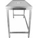 Professional Waste Disposal Table Stainless Steel 4 Side Up Marine Edge 1200x600x900mm |  WHDW12060 Makfry