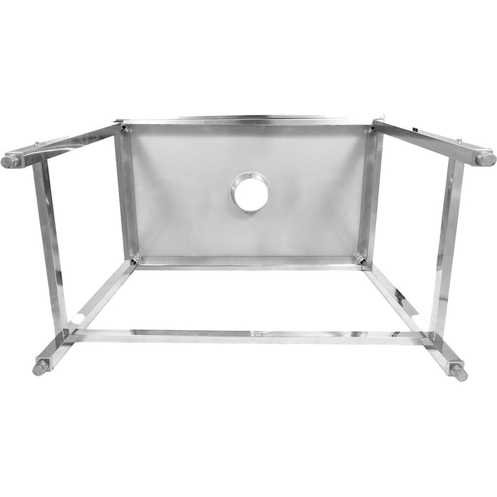 Professional Waste Disposal Table Stainless Steel 4 Side Up Marine Edge Backsplash 1400x700x950mm | Whdw14070 B Makfry
