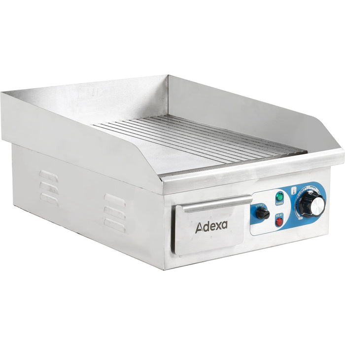 Commercial Griddle Smooth/Ribbed Small 1 zone 2kW Electric |  WHEG810AFR Makfry