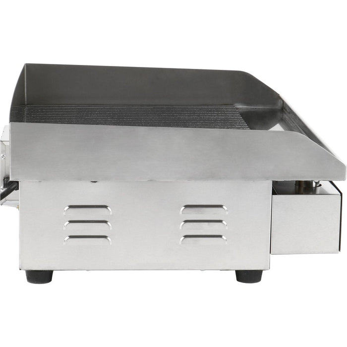 Commercial Griddle Smooth/Ribbed Medium 1 zone 3kW Electric |  WHEG818AFR Makfry