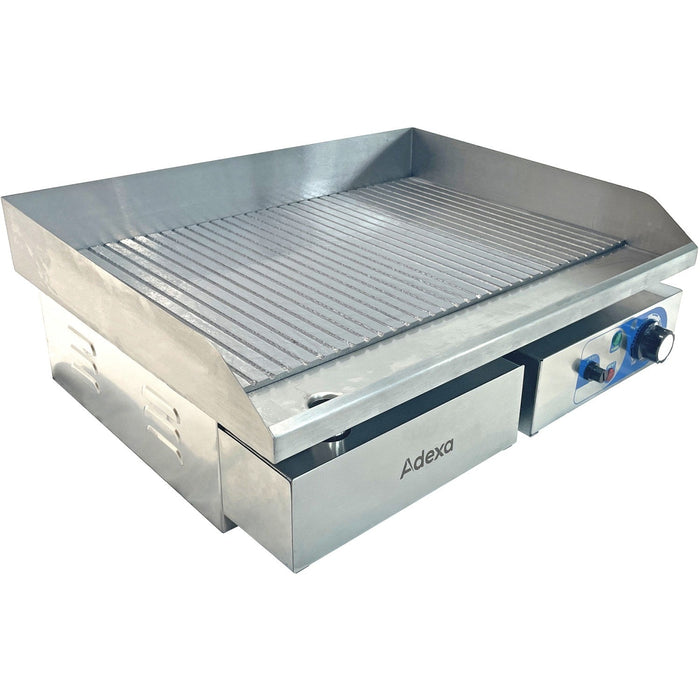 B GRADE Commercial Griddle Ribbed Medium 1 zone 3kW Electric |  WHEG818AR B GRADE Makfry