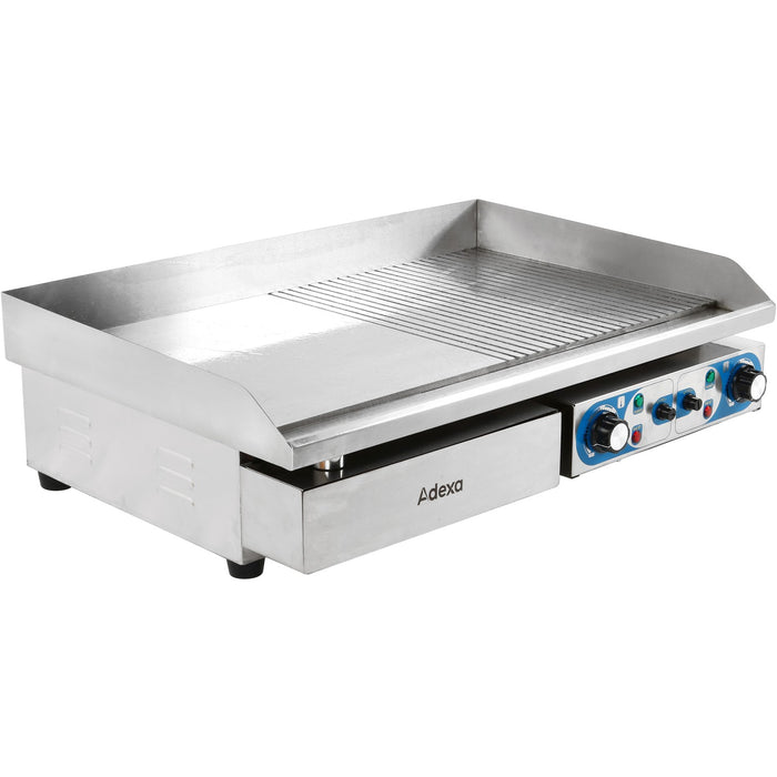 B GRADE Commercial Griddle Smooth/Ribbed 728x393mm 2 zones 4.4kW Electric |  WHEG820AFR B GRADE