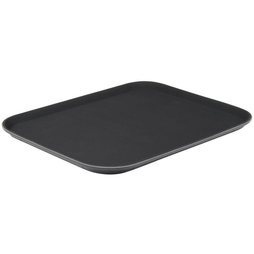 Non-Skid Serving Tray Polypropylene Rectangular 15"x20" Black |  PPTRAY1520 Makfry