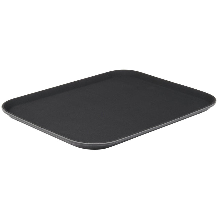 Non-Skid Serving Tray Polypropylene Rectangular 15"x20" Black |  PPTRAY1520 Makfry