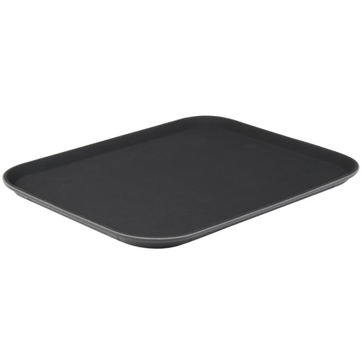 Non-Skid Serving Tray Polypropylene Rectangular 14"x18" Black |  PPTRAY1418 Makfry